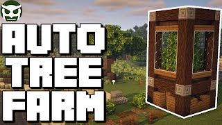 Minecraft IMPROVED 117 Automatic Tree Farm  NO ZERO TICK  Easy Tutorial [upl. by Coffeng]