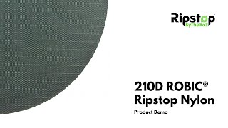 210D ROBIC® Ripstop Nylon  Fabric Demo Video [upl. by Nemhauser]