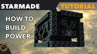 Starmade How To Build Power Tutorial [upl. by Eikram]