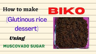 How to make Biko using muscovado sugar [upl. by Arhat]