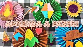 ENFEITES FÁCEIS PARA FESTA JUNINA  COMO FAZER FAÇA VOCÊ MESMO [upl. by Tacklind]