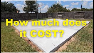 DIY Basketball Court  How much does it cost [upl. by Anamor208]