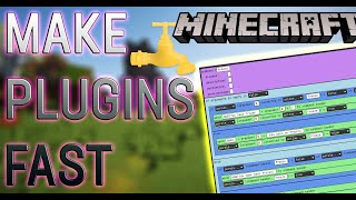 Minecraft Plugin Coding FAST amp EASY  Visual Bukkit [upl. by Vanhomrigh]