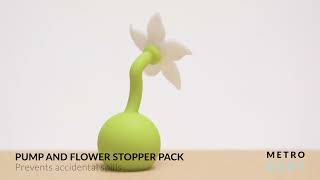 HAAKAA SILICONE PUMP AND FLOWER STOPPER PACK [upl. by Ayrb888]