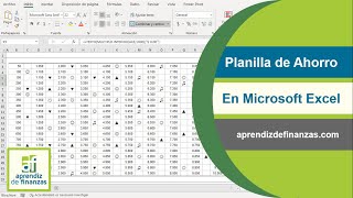 Plantilla de Ahorros en Microsoft Excel [upl. by Sena]