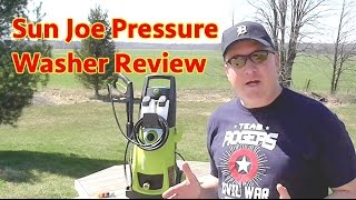 Sun Joe Electric Pressure Washer Demonstration amp Review [upl. by Dnaloy]