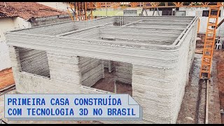 Primeira casa construída com impressão 3D no Brasil [upl. by Lehrer]