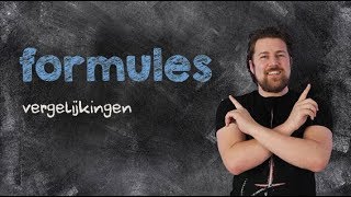 Formules vergelijkingen [upl. by Niad]