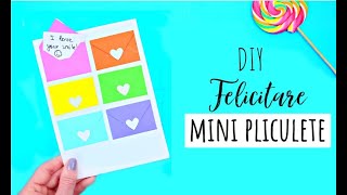 DIY FELICITARE CU MINI PLICURI  Idei De Cadouri [upl. by Eissirhc]