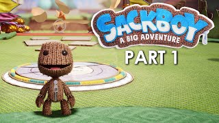 SACKBOY A BIG ADVENTURE Gameplay Walkthrough Part 1 PlayStation 5 4K 60fps [upl. by Akemehc]