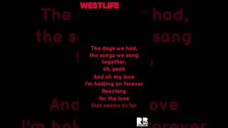 Westlife  My Love  Karaoke Version [upl. by Nitsraek]