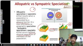 Allopatric vs sympatric speciation [upl. by Neill]