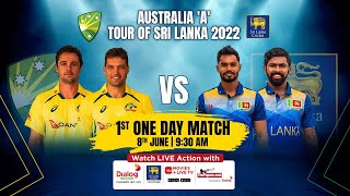 🔴 LIVE  1st One Day Match  Sri Lanka A vs Australia A [upl. by Erot98]