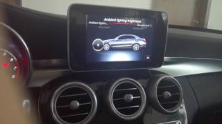 How to activate the ambient light atmosphere light for Mercedesbenz C w205GLC w253 [upl. by Ijic]