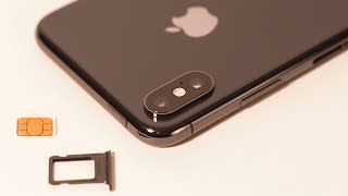 iPhone X  XS  XR HOW TO Insert  Remove a SIM Card [upl. by Akima]