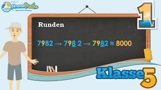 Runden von Zahlen üben  Klasse 5 ★ Übung 1 [upl. by Cerallua]