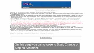 MyPay  Allotment Instructional Video [upl. by Anirroc505]