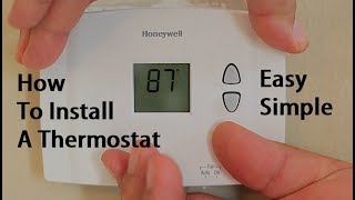 How To Install Replace A Thermostat [upl. by Britta]