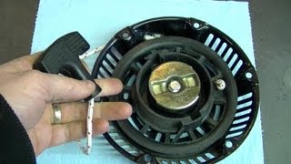 HOW TO  Generator Pull Cord Repair [upl. by Essex]