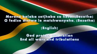 South African Nation Anthem Lyrics  English Translation [upl. by Akers]