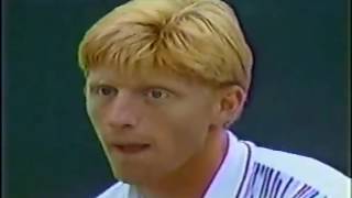 1989 Wimbledon Finale Boris Becker b Stefan Edberg [upl. by Garald]