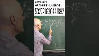 CÓMO LEER GRANDES NÚMEROS Matemáticas Básicas [upl. by Howe]