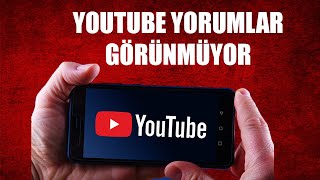 YOUTUBE YORUM GÖZÜKMÜYOR  \u00100 ÇÖZÜMÜ [upl. by Parker468]