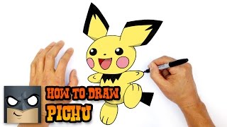 How to Draw Pichu  Pokemon [upl. by Becki]