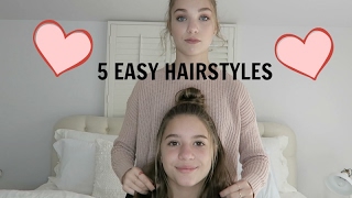 5 Easy Hairstyles [upl. by Mharba]