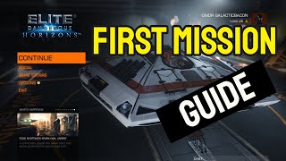 Elite Dangerous First Mission Guide for Beginners 2020 [upl. by Alios854]