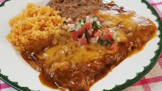 CHEESE ENCHILADAS  BEST HOMEADE SAUCE [upl. by Rediah141]