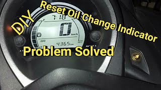 How to reset oil change indicator for Nmax 155 [upl. by Mcconaghy]