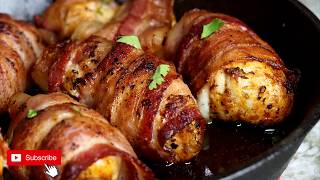 How To Make Bacon Wrapped Chicken Bacon Wrapped Chicken [upl. by Niffirg]