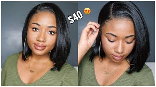 The Perfect Bob Wig Under 40  Outre Perfect Hairline Jenisse  HD Lace Front Synthetic Wig [upl. by Willner]