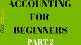 Accounting for Beginners  Part 2  Debits and Credits  Journal Entries [upl. by Ramgad]