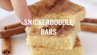 How to Make Snickerdoodle Bars [upl. by Gazzo]