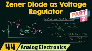 Zener Diode as Voltage Regulator Part 2 [upl. by Duile]