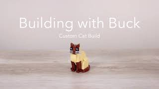 LEGO TUTORIAL How to Build Custom Cat [upl. by Loria662]