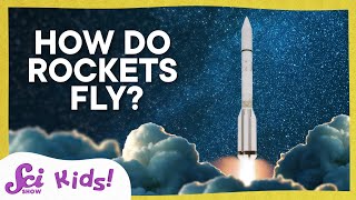 How Do Rockets Fly  Lets Explore Mars  SciShow Kids [upl. by Anaiuq]