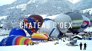 Festival de montgolfières à Château DOex  Suisse [upl. by Nadabas]