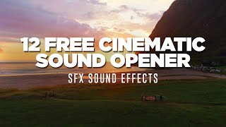 12 FREE Cinematic Opener Sound Effects  Free SFX Sound Effects [upl. by Arah570]