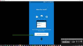 Setting up Microsoft authenticator on an android [upl. by Lynden]