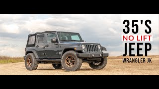 Tested 35s and No Lift for the Jeep Wrangler JK [upl. by Eceeryt]