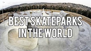 10 BIGGEST Skateparks In The WORLD US UK Canada Australia China [upl. by Nezam]