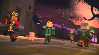 Minecraft Story Mode Wither Storm Battle [upl. by Swec]