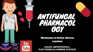 Pharmacology  Antifungal Amphotericin B Azoles Flucytosine Nystatin terbinafine Antifungals [upl. by Aneekan387]