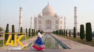 Taj Mahal Agra India in 4K UHD  Travel Journal  Top Asia Places [upl. by Vey]