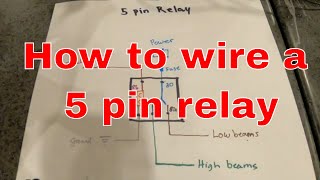 How to wire a 5 pin relay [upl. by Buskus324]