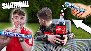 PRANK COCA COLA VS MENTOS ON LITTLE BROTHER [upl. by Pelagias]