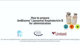 Preparation of Liposomal Amphotericin B Ambisome for Administration [upl. by Akirehs]